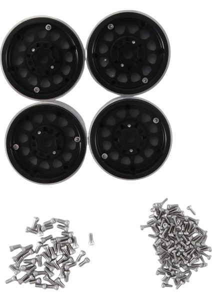 4 Adet 1.9 Inç Metal Beadlock Tekerlek Göbeği Jant 1/10 Rc Paletli Araba Eksenel SCX10 Trx4 D90 Redcat Gen8,2 (Yurt Dışından)