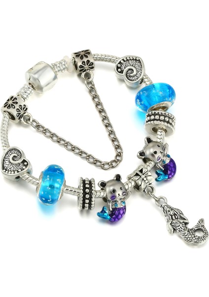 20CM Tarzı IMG-0097 Brace Code Mor Kristal Boncuklu ve Kelebek Kolyeli Bileklik Kadın Hediyeleri Için Mor Charm Bileklik (Yurt Dışından)