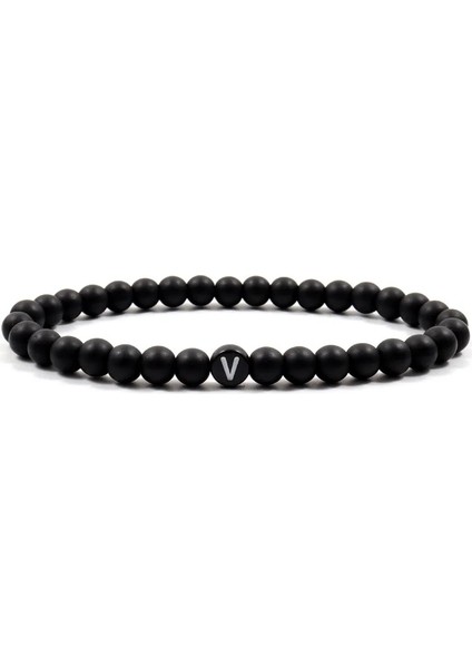 Z Tarzı No.5 Boyutu Claersonalized Ilk Harf Erkekler Bilezik Moda Boncuklu Basit Taş Boncuk Charm Bilezik Erkekler Takı Hediye Için (Yurt Dışından) indirimleri