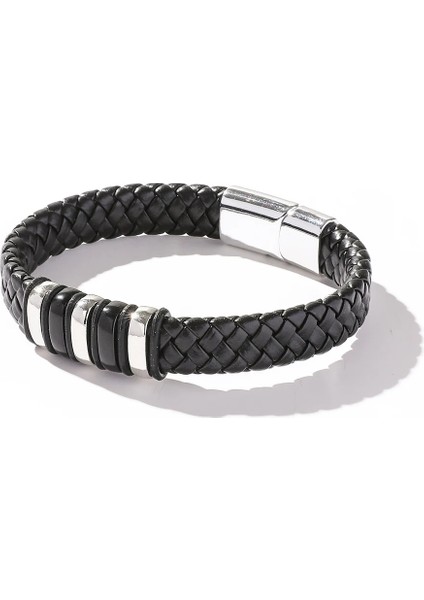 B020838 Trendy Deri Wrap Bilezik Bilezik Erkekler Için Erkek Hippop Rapçi Rahat Takı Aksesuarları Erkek Arkadaşı Koca Hediye Mevcut (Yurt Dışından)