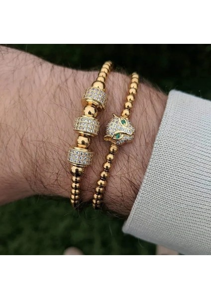 No.2 Boyutu 2020 Yeni Tasarım Leopar Kafa Erkek Kadın Bilezik Ayarlanabilir 4mm Boncuk Açacağı Zirkon Charm Bilezik Erkekler Kadınlar Için Takı Hediye (Yurt Dışından) modelleri