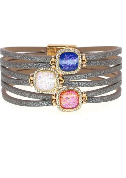 18CM Tarzı Beyaz Wellmore Lüks Kadın Bilezikler Çinko Alaşım Wrap Bilezikler Kadınlar Için Mıknatıs Bohemia Bilezikler Moda Kadın Mücevheratı (Yurt Dışından) indirimleri