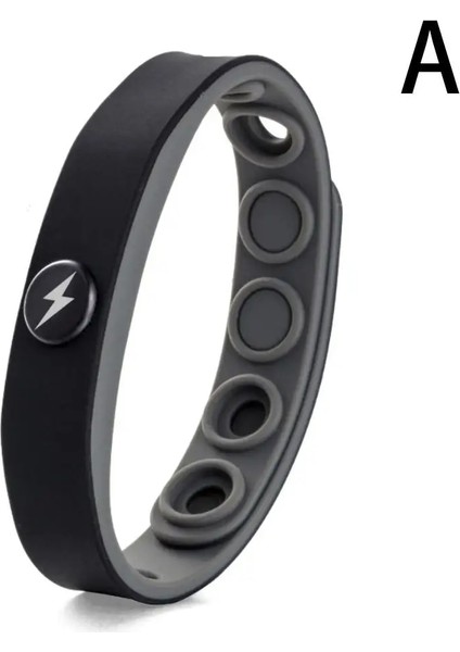 A Anti Statik Bilek Kayışı Silikon Bileklik Antistatik Spor Bilezikler Redup Uzak Kızılötesi Negatif Iyonlar Bileklik Kadın Erkek (Yurt Dışından)
