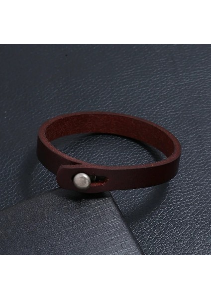 Sarı Vintage Ettyle El Yapımı Katı Deri Bileklik Moda Vahşi Çift Bileklik Bilezik Erkek Kadın Aksesuarları Takı Hediyeler (Yurt Dışından) indirimleri