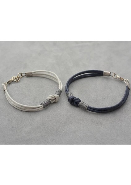 Çiftler Bileklik Aşk Düğümü Uzun Mesafe Bileklik Seti Onun Basit Gündelik Eşleşen Bilezikler (Yurt Dışından) fırsatları