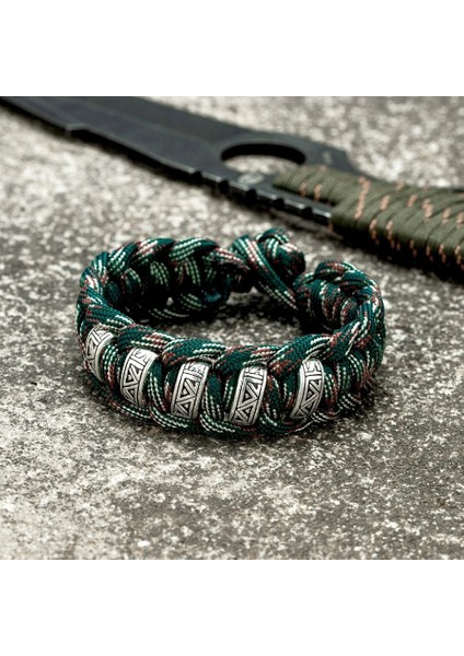19CM Tarzı Siyah Vintage Viking Runes Survival Bilezik Erkekler cm Dikiş Renk Örgülü Paracord Halat Bileklik Kadın Iskandinav Sevgilisi Takı (Yurt Dışından) fırsatları
