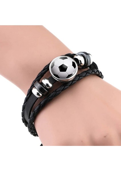 Rusya Futbol Deri Bilezik Futbol Cam Metal Toka Punk Takı Fransa Rusya Ingıltere Bayrağı Bilezik Erkek Kadın Punk (Yurt Dışından) fırsatları