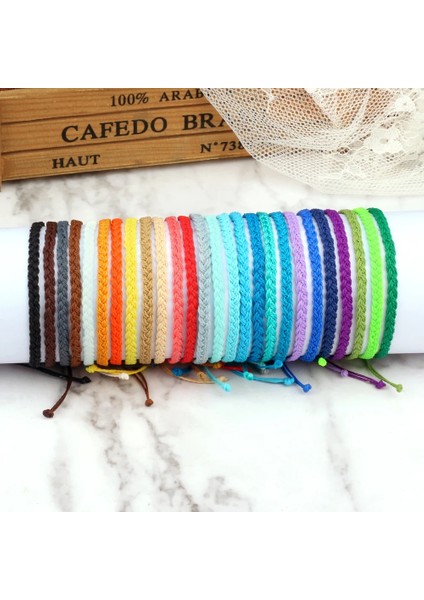 Kahve Ayarlanabilir Balmumu Iplik Örgülü Bilezik Kadın Erkek El Yapımı Renkli Tibet Buda Şanslı Bilezik ve Bilezikler Bohemian Takı (Yurt Dışından) fiyatları