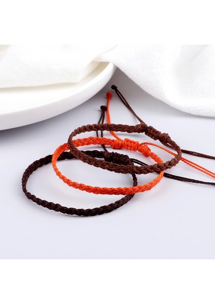 Kahve Ayarlanabilir Balmumu Iplik Örgülü Bilezik Kadın Erkek El Yapımı Renkli Tibet Buda Şanslı Bilezik ve Bilezikler Bohemian Takı (Yurt Dışından) modelleri