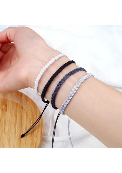 Kahve Ayarlanabilir Balmumu Iplik Örgülü Bilezik Kadın Erkek El Yapımı Renkli Tibet Buda Şanslı Bilezik ve Bilezikler Bohemian Takı (Yurt Dışından) fırsatları