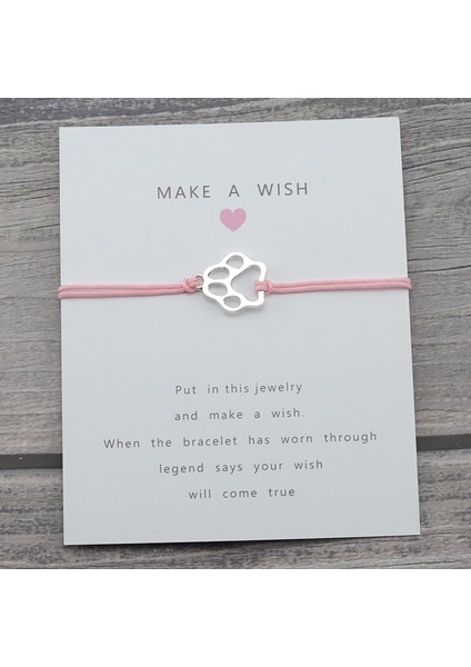 4722B Pençe Charm Şanslı Kart Halat Zincir Köpekler Kediler Kadın Bilezik Kadın Erkek En Iyi Dostluk Bilezik ve Bilezik Takı (Yurt Dışından) fırsatları