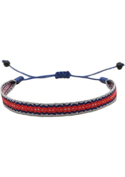 KZ-0012B Kkbead El Dokuma Bilezik Kolombiya Kumaş Örgülü Bileklik Bilezikler Kadın Erkek Hediye Için Hippi Boho Dostluk Takı (Yurt Dışından)