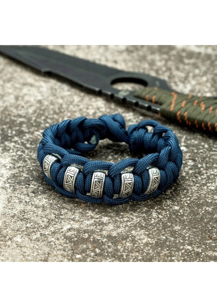 21CM Tarzı Yeşil Vintage Viking Runes Survival Bilezik Erkekler cm Dikiş Renk Örgülü Paracord Halat Bileklik Kadın Iskandinav Sevgilisi Takı (Yurt Dışından) modelleri