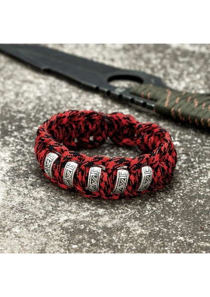 21CM Tarzı Yeşil Vintage Viking Runes Survival Bilezik Erkekler cm Dikiş Renk Örgülü Paracord Halat Bileklik Kadın Iskandinav Sevgilisi Takı (Yurt Dışından) indirimleri