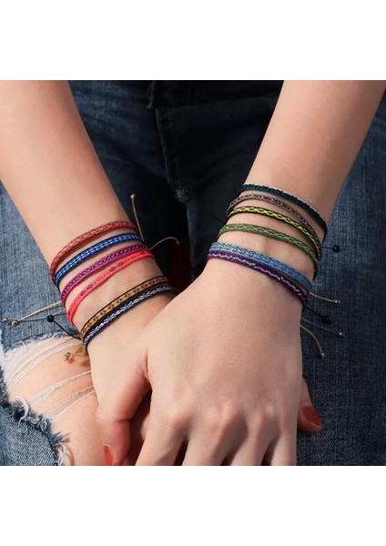 KZ-0014C Kumaş Örgülü Bileklik Bilezikler Kadın Erkek Dostluk Takı El Dokuma Bilezik Kolombiya Boho Pulseras Fabrika (Yurt Dışından) fiyatları