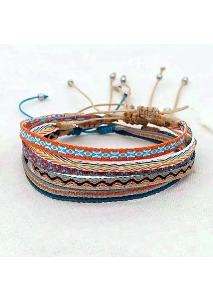 KZ-0014C Kumaş Örgülü Bileklik Bilezikler Kadın Erkek Dostluk Takı El Dokuma Bilezik Kolombiya Boho Pulseras Fabrika (Yurt Dışından) fırsatları