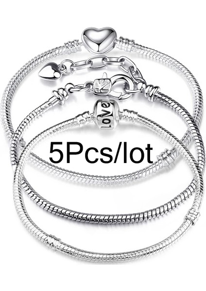 16CM Tarzı No.4 Boyutu 5 Adetgrup Klasik Trendy Baarm Bilezikler Dıy Zarif Yılan Zincir Bileklik Bilezik Kadınlar Takı Için Özel Teklif (Yurt Dışından) fiyatları