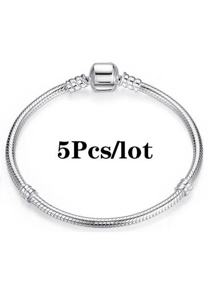 16CM Tarzı No.4 Boyutu 5 Adetgrup Klasik Trendy Baarm Bilezikler Dıy Zarif Yılan Zincir Bileklik Bilezik Kadınlar Takı Için Özel Teklif (Yurt Dışından) modelleri