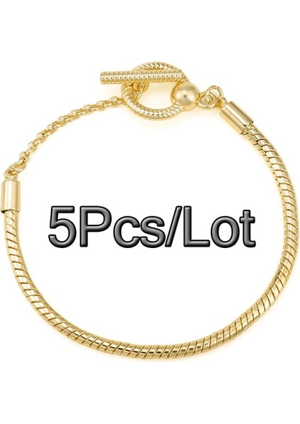 17CM Tarzı No.19 Boyutu 5 Adetlot Moments T Toka Yılan Kemik Zincir Bileklik Dıy Bilezikler Bilezik Kadınlar Için Pulseras Takı Hediye Uyar (Yurt Dışından) fırsatları
