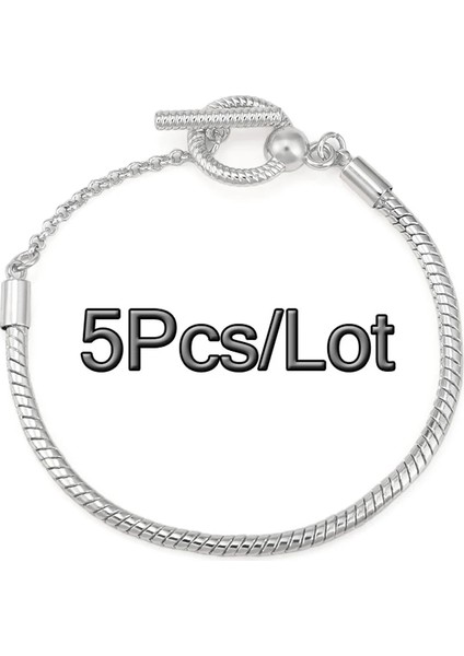 17CM Tarzı No.19 Boyutu 5 Adetlot Moments T Toka Yılan Kemik Zincir Bileklik Dıy Bilezikler Bilezik Kadınlar Için Pulseras Takı Hediye Uyar (Yurt Dışından) indirimleri