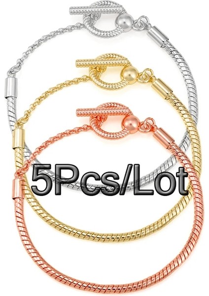 21CM Tarzı No.5 Boyutu 5 Adetlot Moments T Toka Yılan Kemik Zincir Bileklik Dıy Bilezikler Bilezik Kadınlar Için Pulseras Takı Hediye Uyar (Yurt Dışından) modelleri