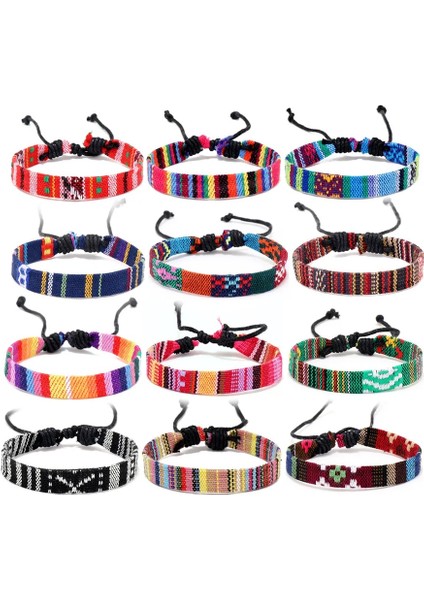 No.6 Boyutu Yaz Nepal Etnik Bohemia Geniş Kumaş Bilezik Erkek Kadın Tribal Doku Kumaş Bilezik Kadın Bilekliği Pulseras Mujer Rh-03 (Yurt Dışından) fırsatları
