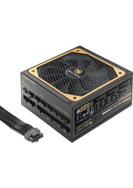 High Power O2 GOLD 1300W 80+ GOLD ATX3.0, PCIe 5.0 12VHPWR Full Moduler Smart Fan ATX Güç Kaynağı (HP1-O21300GD-F14C)