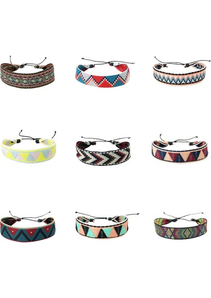 EB01 Nepal Bohemian Renkli Örgü Halat Dostluk Bilezikler Kadın Erkek Kız Charm Adamın Bilezik ve Bilezikler Etnik Takı Hediye (Yurt Dışından) fiyatları