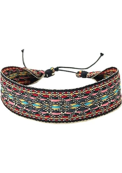 EB01 Nepal Bohemian Renkli Örgü Halat Dostluk Bilezikler Kadın Erkek Kız Charm Adamın Bilezik ve Bilezikler Etnik Takı Hediye (Yurt Dışından) modelleri