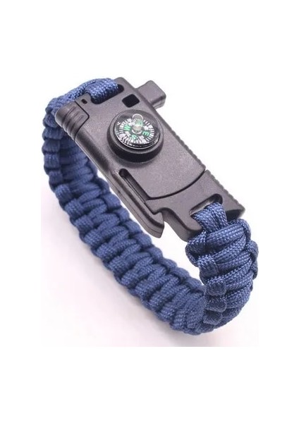 BHJTA2206 Çok Fonksiyonlu Askeri Acil Hayatta Kalma Paracord Gökkuşağı Bilezik Açık Kazıyıcı Düdük Toka Paracord Araçları (Yurt Dışından)