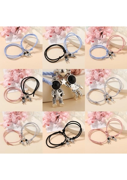 OV692006 Et Çift Bilezik Astronot Yıldız Mıknatıs Topu Eşleşen Bilezikler Sevgilisi Kalp Manyetik Bilezik Dostluk Sevgililer Günü (Yurt Dışından) fiyatları