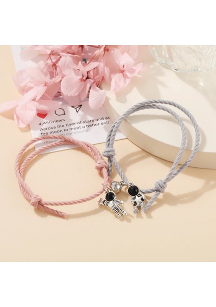 OV692006 Et Çift Bilezik Astronot Yıldız Mıknatıs Topu Eşleşen Bilezikler Sevgilisi Kalp Manyetik Bilezik Dostluk Sevgililer Günü (Yurt Dışından) modelleri