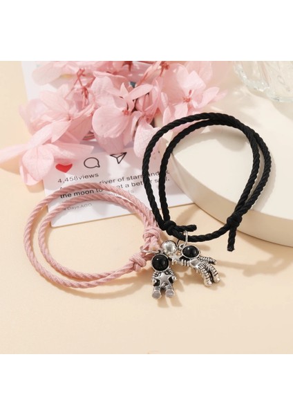 OV692006 Et Çift Bilezik Astronot Yıldız Mıknatıs Topu Eşleşen Bilezikler Sevgilisi Kalp Manyetik Bilezik Dostluk Sevgililer Günü (Yurt Dışından) fırsatları