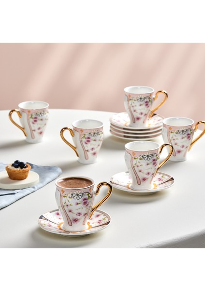 Efes 6 Kişilik Kahve Fincan Takımı 110 ml