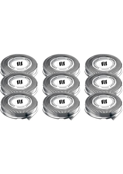 Sagrado SH30 Yedek Başlık, Dayanıklı Bıçaklı Tıraş Makinesi Serisi 3000 2000 1000 ve S738 Için Uygundur-9pcs (Yurt Dışından)