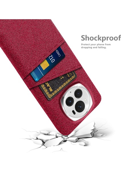 Honor Magic6 Pro 5g Kumaş Doku Telefon Kılıfı Çift Kart Tutucu Pc Kapağı (Yurt Dışından) fırsatları