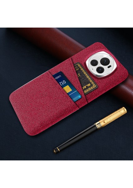 Honor Magic6 Pro 5g Kumaş Doku Telefon Kılıfı Çift Kart Tutucu Pc Kapağı (Yurt Dışından) indirimleri