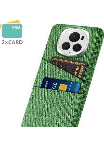 Honor Magic6 Pro 5g Kumaş Doku Telefon Kılıfı Çift Kart Tutucu Pc Kapağı (Yurt Dışından) fiyatları