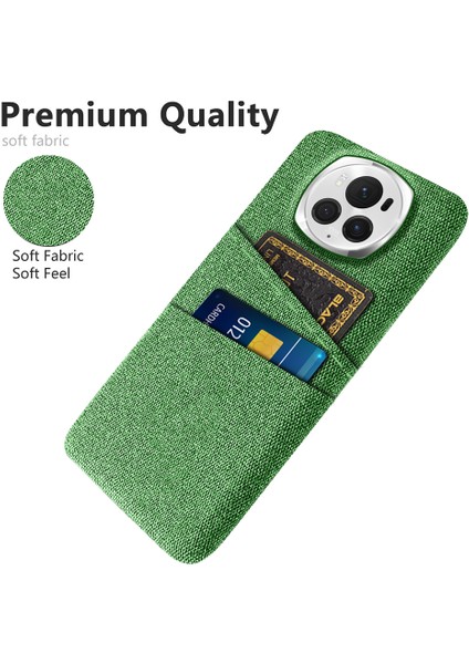 Honor Magic6 Pro 5g Kumaş Doku Telefon Kılıfı Çift Kart Tutucu Pc Kapağı (Yurt Dışından) modelleri