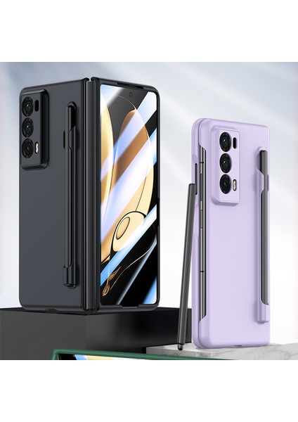 Honor Magic V2 5g Tüplü Cam Film ve Stylus ile Cilt Touch Telefon Kılıfı (Yurt Dışından)