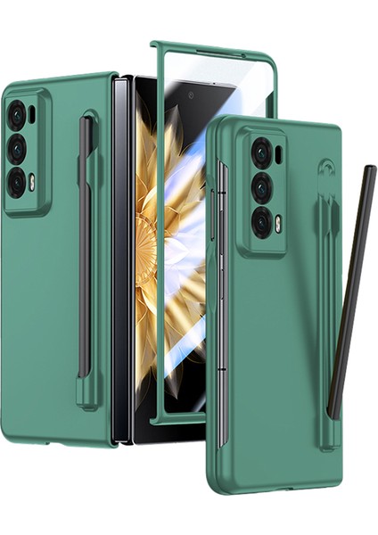 Honor Magic V2 5g Tüplü Cam Film ve Stylus ile Cilt Touch Telefon Kılıfı (Yurt Dışından)