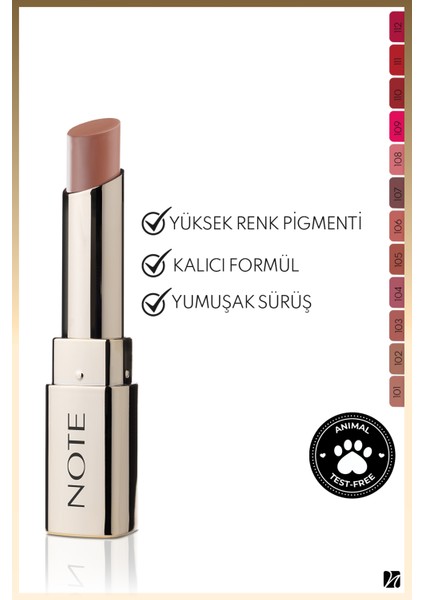 Iconic Matte Lipstick Kalıcı Mat Ruj 102 Soulmate - Nude