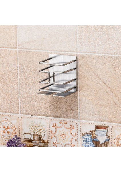 Sagrado Elektrikli Raf Kendinden Yapışkanlı Dayanıklı Paslanmaz Çelik Su Geçirmez Organizatör Yatak Odası Banyo Için Elektrikli Tutucu (Yurt Dışından)