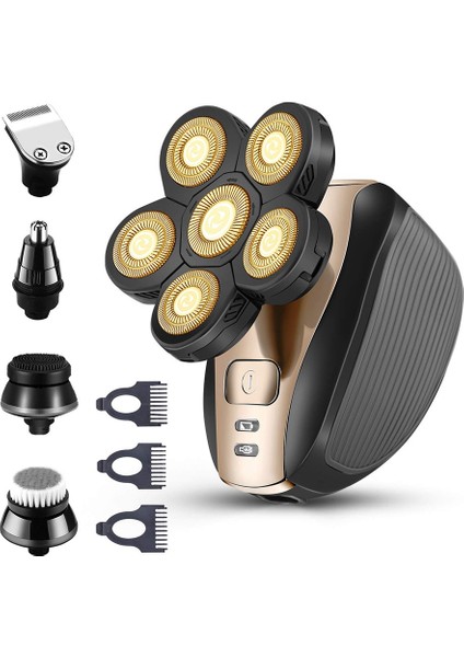 Sagrado Erkekler Için Elektrikli - Erkekler Için Yükseltme 5'i 1 Arada Tıraş Makineleri - Islak Kuru - Kablosuz Su Geçirmez Sakal Kesme Makinesi - USB Şarj Edilebilir (Yurt Dışından)