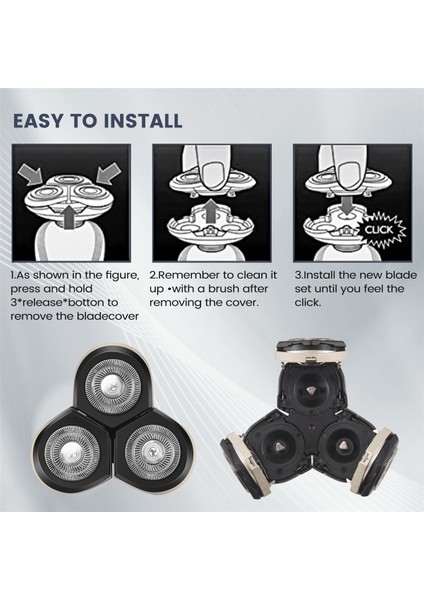 Sagrado RQ12 RQ10 RQ11 RQ32 RQ1050 RQ1051 RQ1052 RQ1250 RQ1260 Sensotouch 3D Için Tıraş Başlığı (Yurt Dışından) fırsatları