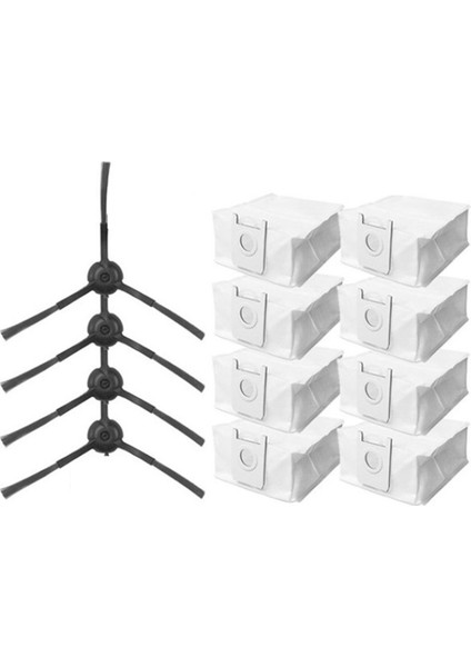 Sagrado Eve Plus Robotlu Süpürge Için 12 Adet Yedek Yedek Parça Yan Fırça Toz Torbası Ev Temizlik (Yurt Dışından)