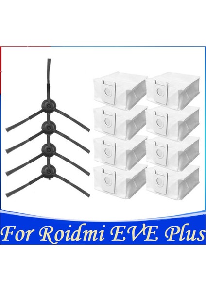 Sagrado Eve Plus Robotlu Süpürge Için 12 Adet Yedek Yedek Parça Yan Fırça Toz Torbası Ev Temizlik (Yurt Dışından) modelleri