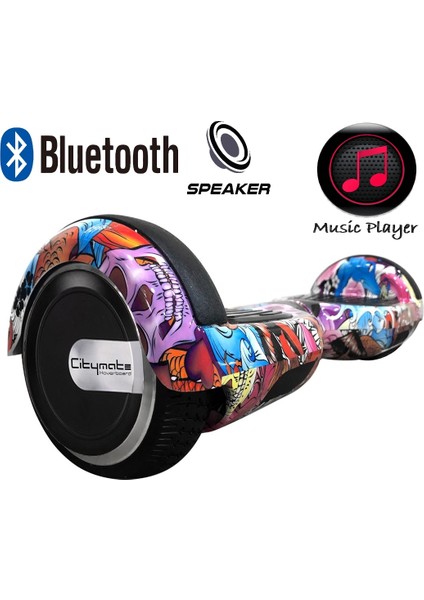 Smart Balance Hoverboard Smart Scooter Elektrikli Kaykay Bluetooth Speakerlı  Desen-16