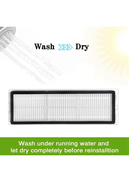 Sagrado 9 Adet Yıkanabilir Hepa Filtre Pro STYTJ06ZHM Robotlu Süpürge Yedek Yedek Parça (Yurt Dışından) fiyatları