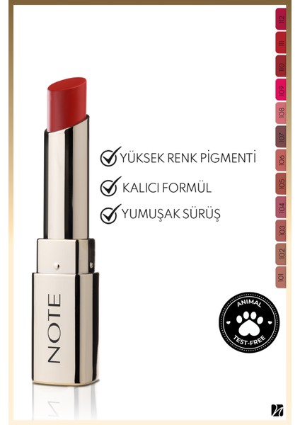 Iconic Matte Lipstick Kalıcı Mat Ruj 111 Fearless - Kırmızı